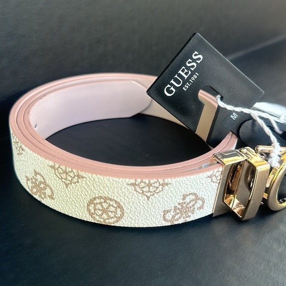New GUESS Tiberi 4g peony logo belt - Picture 6 of 7